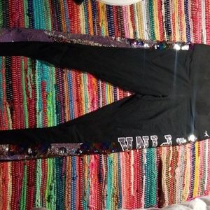 Pink sequin leggings